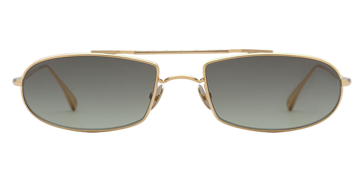 AHLEM® Limited Edition™ Guérin Sunglasses AH SM117-CHAM-NA/GNGR4-M3 57 - Champagne/Green Gradient