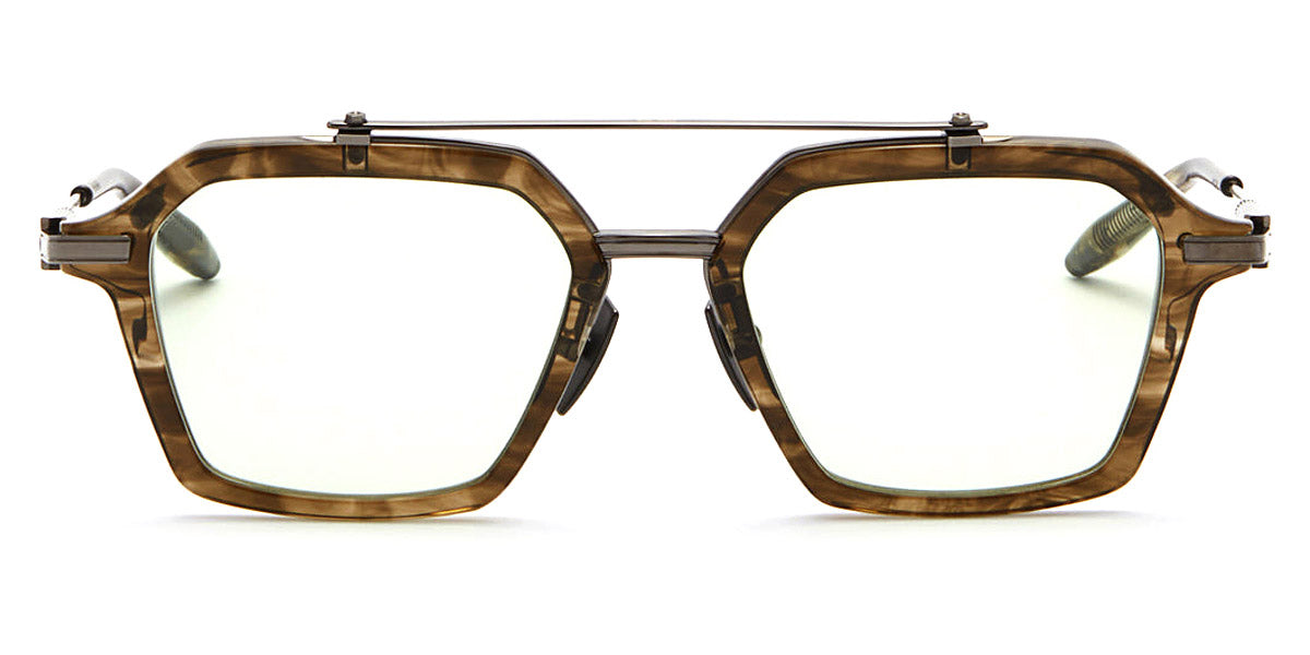 AKONI® Akari AKO Akari 413B-UNI 51 - Green Tortoise Swirl Eyeglasses