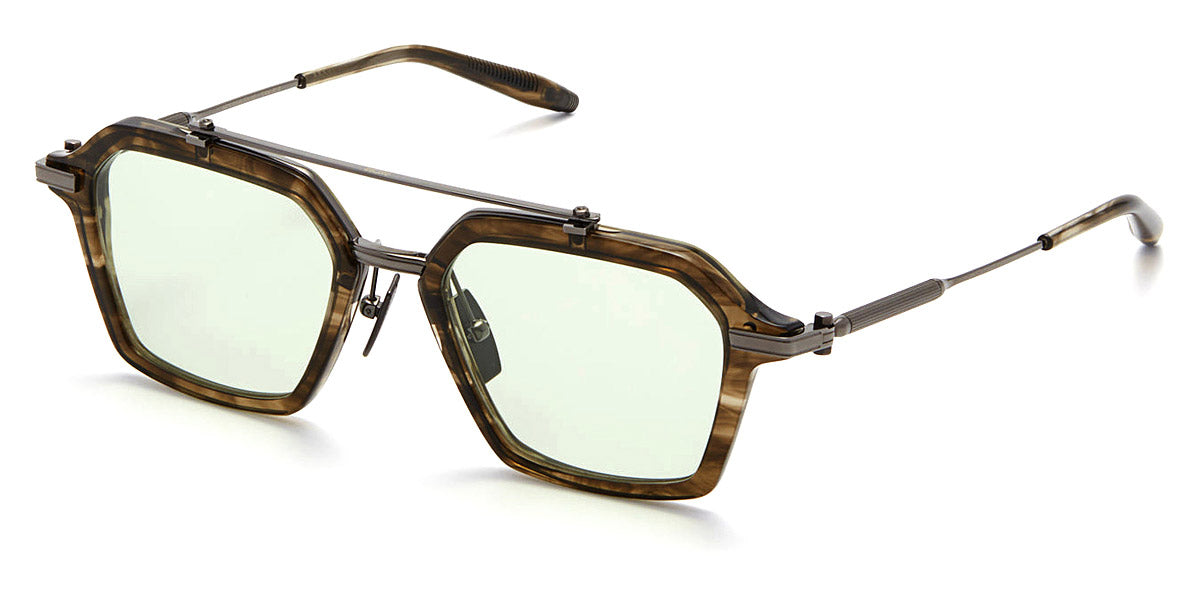 AKONI® Akari AKO Akari 413B-UNI 51 - Green Tortoise Swirl Eyeglasses