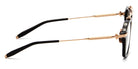 Akoni® Akari AF AKO Akari AF 413A 51 - Solid Black/White Gold Eyeglasses