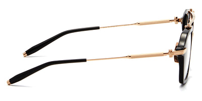 Akoni® Akari AF AKO Akari AF 413A 51 - Solid Black/White Gold Eyeglasses