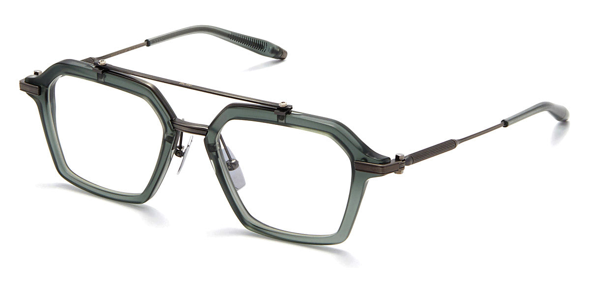 Akoni® Akari AF AKO Akari AF 413C 51 - Matte Crystal Blue/Matte Antique Silver Eyeglasses