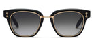Akoni® Apollo AKO Apollo 518A 51 - Black/Brushed 12k Gold/Machine Silver / Dark Gray to Light Gray Sunglasses