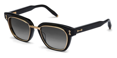 Akoni® Apollo AKO Apollo 518A 51 - Black/Brushed 12k Gold/Machine Silver / Dark Gray to Light Gray Sunglasses