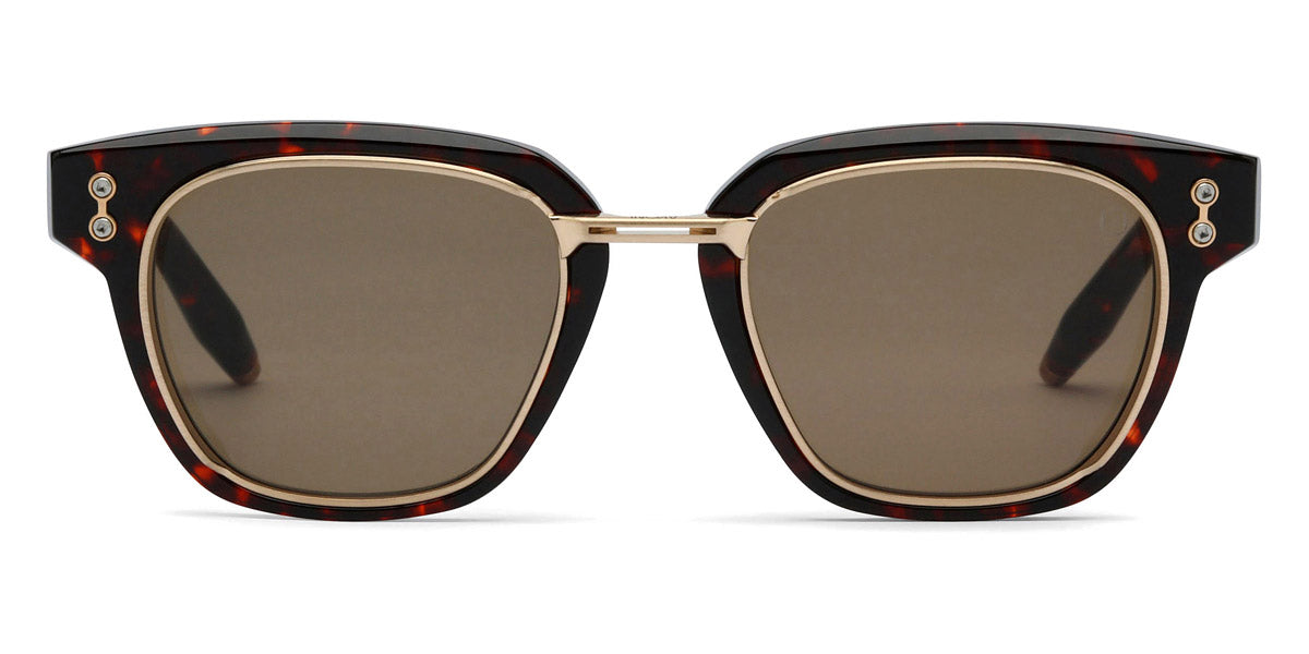 Akoni® Apollo AKO Apollo 518B 51 - Havana/Brushed 12k Gold/Machine Silver / Dark Brown Sunglasses