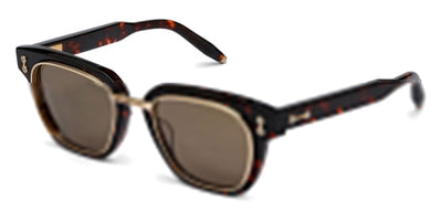 Akoni® Apollo AKO Apollo 518B 51 - Havana/Brushed 12k Gold/Machine Silver / Dark Brown Sunglasses