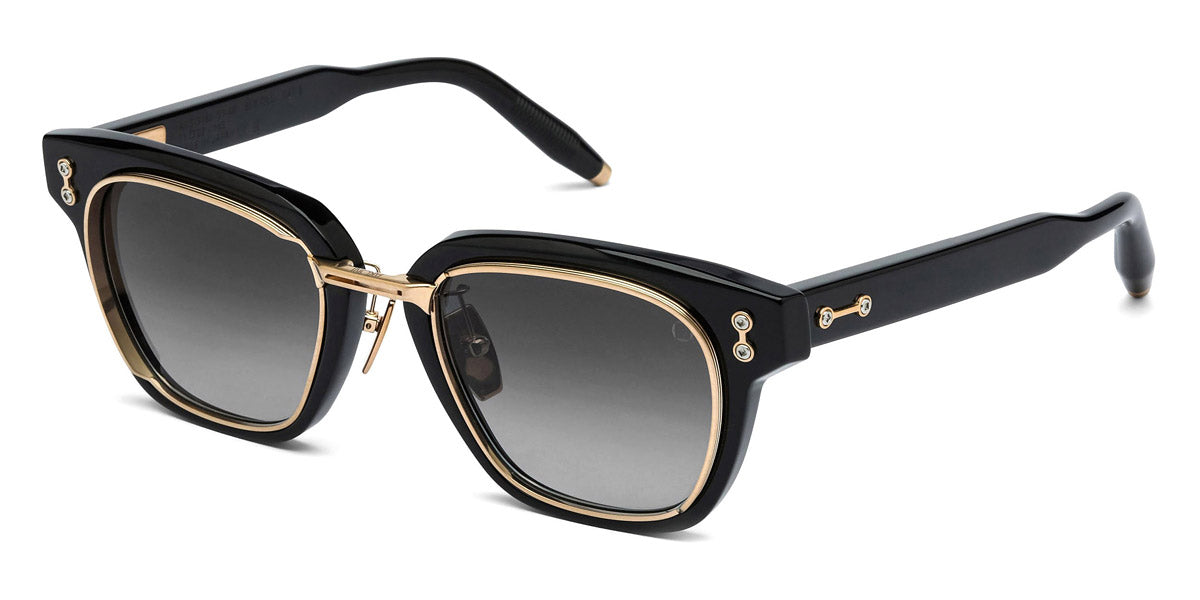 Akoni® Apollo AF AKO Apollo AF 518A 51 - Black/Brushed 12k Gold/Machine Silver / Dark Gray to Light Gray Sunglasses