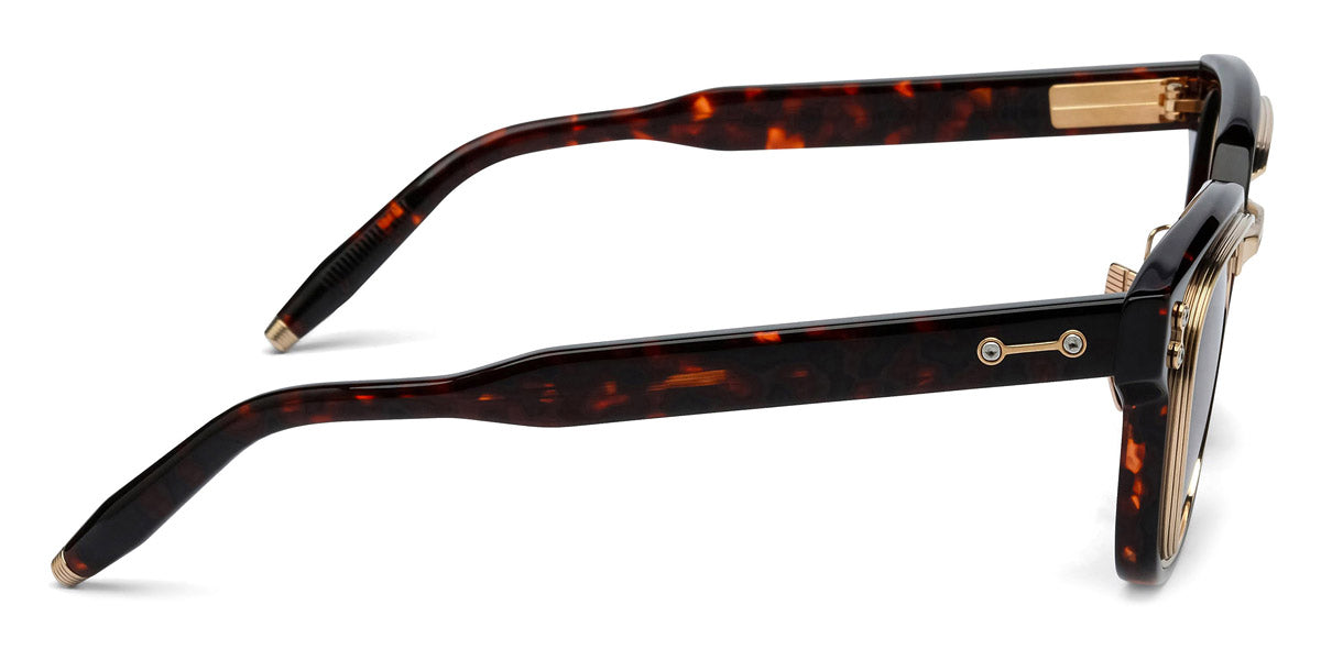 Akoni® Apollo AF AKO Apollo AF 518B 51 - Havana/Brushed 12k Gold/Machine Silver / Dark Brown Sunglasses