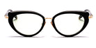 Akoni® Athena Rx AF AKO Athena Rx AF 408A 51 - Black/White Gold / Light Olive Eyeglasses