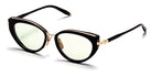 Akoni® Athena Rx AF AKO Athena Rx AF 408A 51 - Black/White Gold / Light Olive Eyeglasses