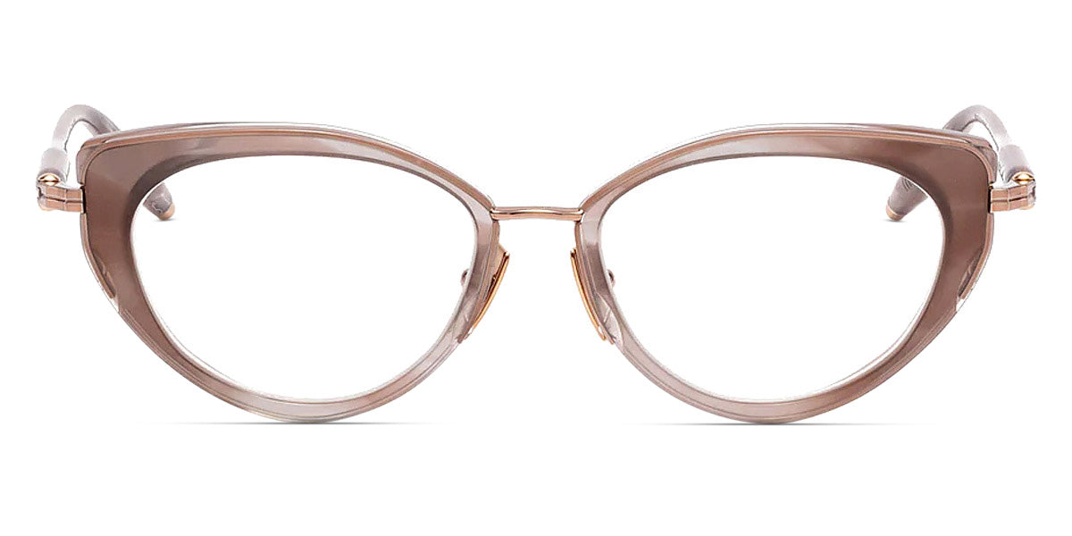Akoni® Athena Rx AF AKO Athena Rx AF 408C 51 - Nude and Gray Swirl/Rose Gold Eyeglasses