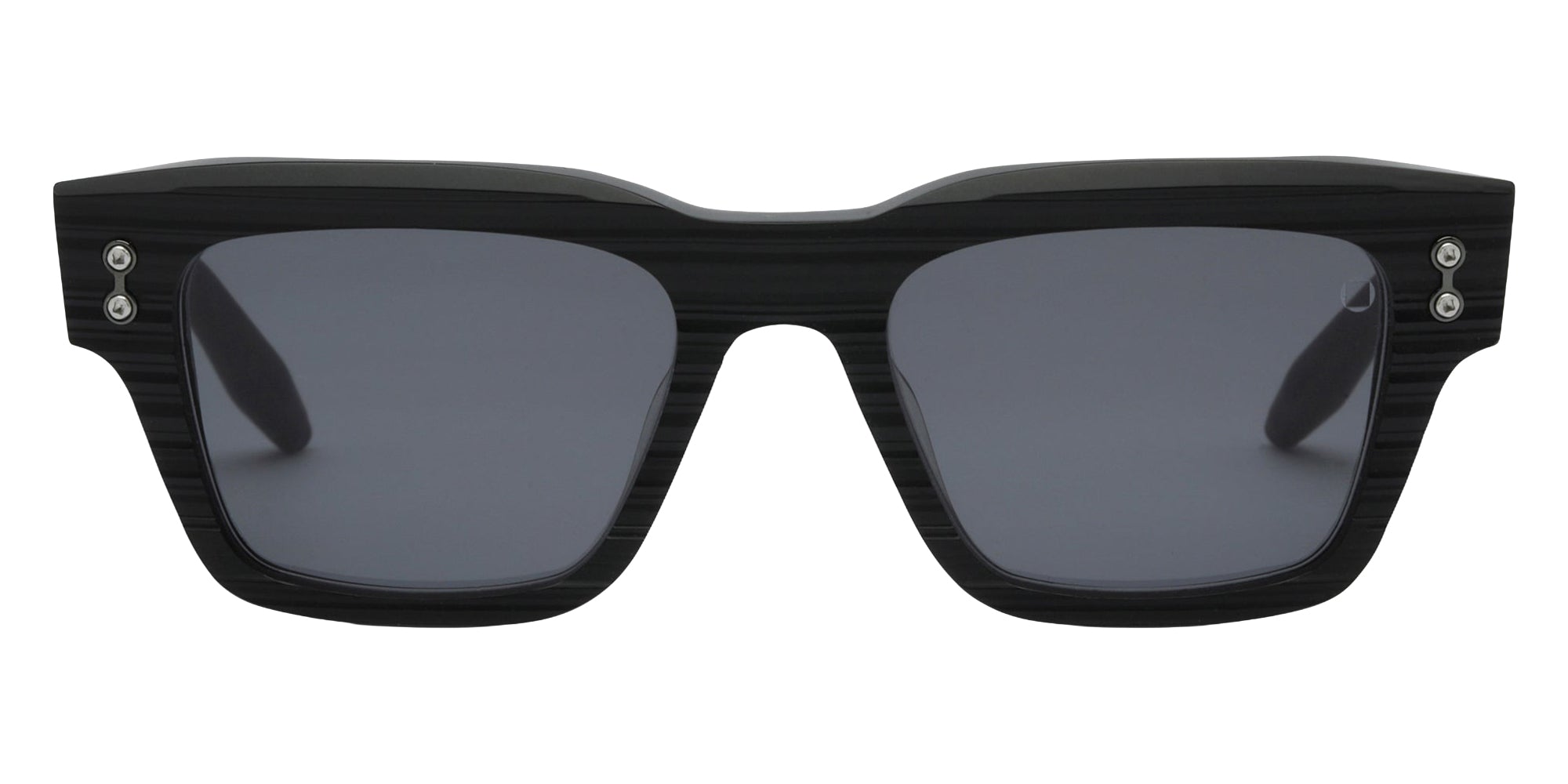 Akoni® Columba - 50 AKO Columba - 50 100F 50 - Scraped Matte Black/Black Rhodium with Machine Silver / Dark Gray AR Sunglasses