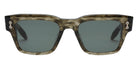 Akoni® Columba - 50 AKO Columba - 50 100G 50 - Green Swirl/12k Gold with Machine Silver / Smoke Green AR Sunglasses