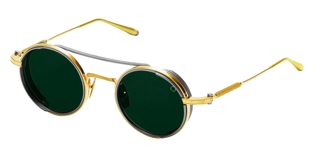 AKONI® Eris Gold AKO Eris Gold 505F 46 - 2 Micron 18k Gold/Antiqued Silver/ Deep Emerald Green
