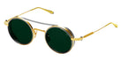 AKONI® Eris Gold AKO Eris Gold 505F 46 - 2 Micron 18k Gold/Antiqued Silver/ Deep Emerald Green