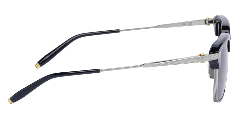 Akoni® Euclid AKO Euclid 526A 51 - Brushed Black Palladium/Black / Dark Gray Sunglasses