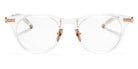 Akoni® Gemini AF AKO Gemini AF 401E 48 - Brushed White Gold/Crystal Clear Eyeglasses