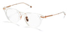 Akoni® Gemini AF AKO Gemini AF 401E 48 - Brushed White Gold/Crystal Clear Eyeglasses