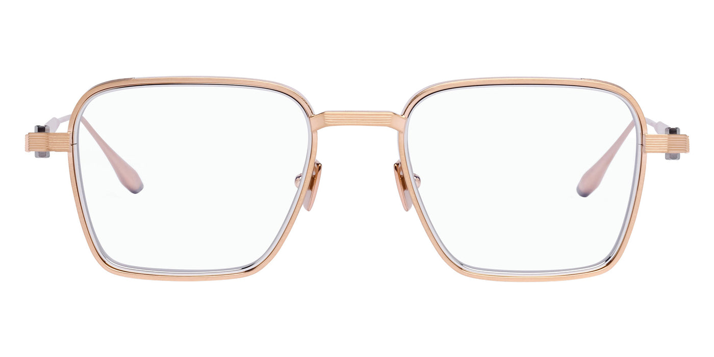 Akoni® Giano AKO Giano 529A 50 - Brushed 12k Gold with Silver Eyeglasses