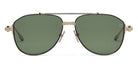 Akoni® Helios AKO Helios 521A 57 - Brushed 12k Gold/Black Palladium/Black Enamel / Dark Olive AR Sunglasses