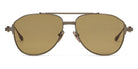 Akoni® Helios AKO Helios 521C 57 - Brushed Silver/Black Rhodium/Black Enamel / Senape AR Sunglasses