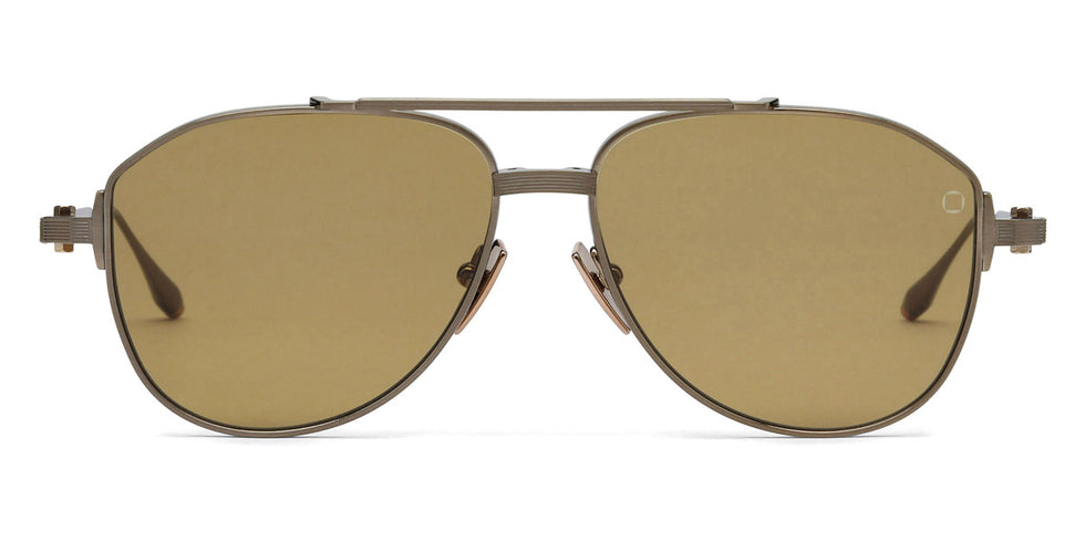 Akoni® Helios AKO Helios 521C 57 - Brushed Silver/Black Rhodium/Black Enamel / Senape AR Sunglasses