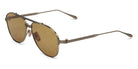 Akoni® Helios AKO Helios 521C 57 - Brushed Silver/Black Rhodium/Black Enamel / Senape AR Sunglasses