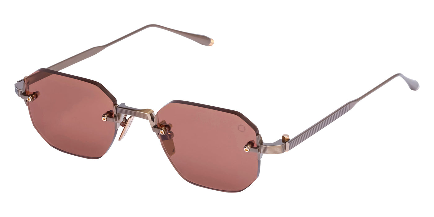 Akoni® Juno-One AKO Juno-One 308B 47 - Antique 12k Gold w/12k Gold / Mars Sunglasses