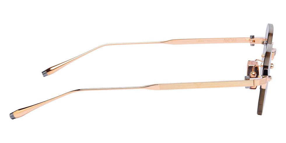 Akoni® Juno-One AKO Juno-One 308E 47 - 12k Gold w/Black Palladium / Dark Blue to Yellow Sunglasses