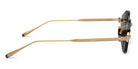Akoni® Jupiter AKO Jupiter 519A 46 - Brushed 12k Gold/Crystal Black Acetate Sideshield / Dark Gray AR Sunglasses
