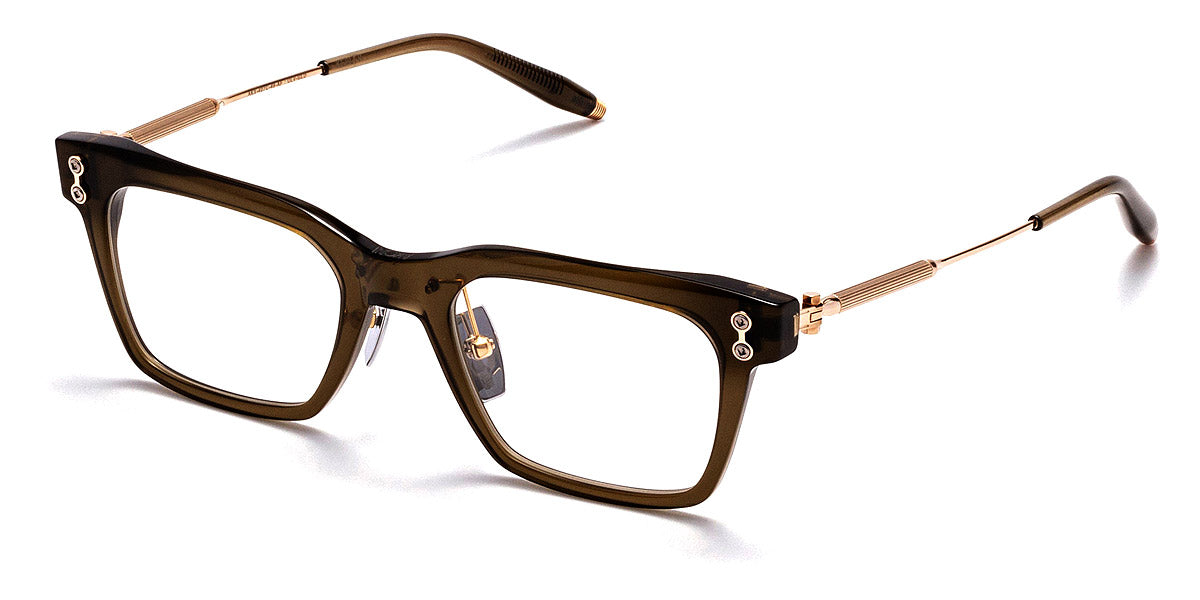 Akoni® Kepler AF AKO Kepler AF 407C 49 - Olive/Brushed White Gold Eyeglasses