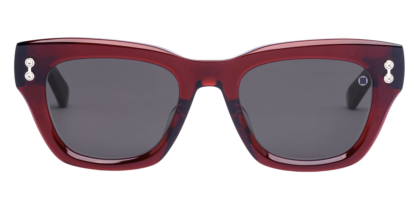 Akoni® Nebula AKO Nebula 527B 50 - Crystal Bordeaux/12k Gold / Dark Gray Sunglasses