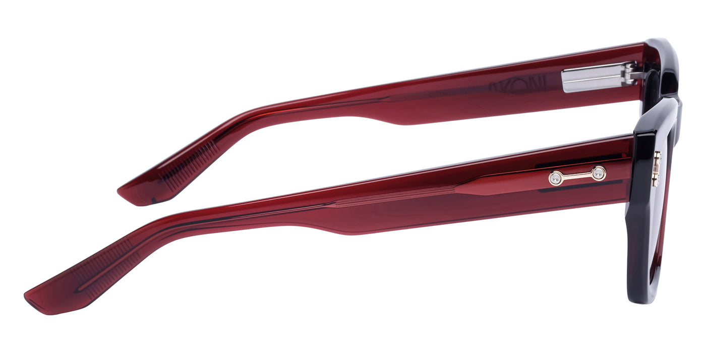 Akoni® Nebula AKO Nebula 527B 50 - Crystal Bordeaux/12k Gold / Dark Gray Sunglasses