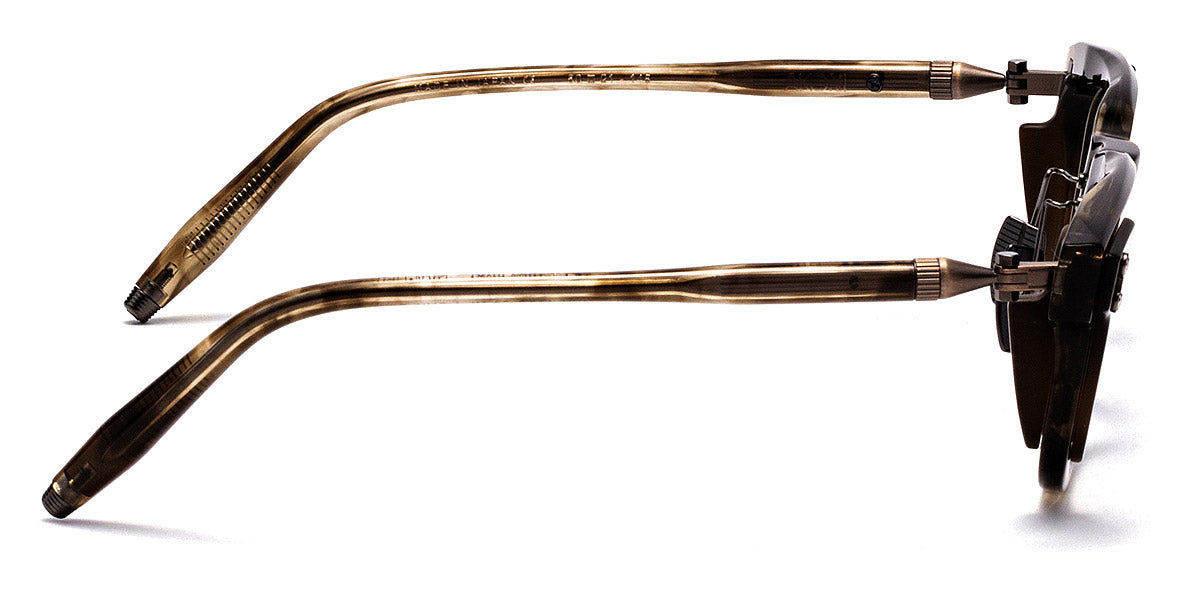 Akoni® Orion AF AKO Orion AF 410C 50 - Green Tortoise Swirl/Olive Side Shields Eyeglasses