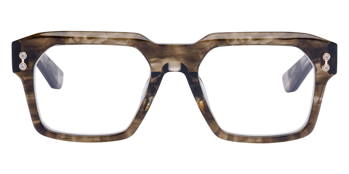 Akoni® Pegasus AKO Pegasus 528C 54 - Green Swirl/12k Gold Eyeglasses