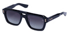 Akoni® Perseus AKO Perseus 531A 54 - Solid Black/12k Gold / Dark Gray to Light Gray Sunglasses