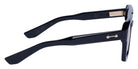 Akoni® Perseus AKO Perseus 531A 54 - Solid Black/12k Gold / Dark Gray to Light Gray Sunglasses