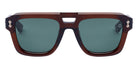 Akoni® Perseus AKO Perseus 531B 54 - Crystal Dark Brown/12K Gold / Deep Emerald Green Sunglasses