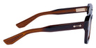 Akoni® Perseus AKO Perseus 531B 54 - Crystal Dark Brown/12K Gold / Deep Emerald Green Sunglasses