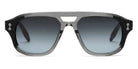 Akoni® Phoenix AKO Phoenix 517A 55 - Crystal Gray/ Black/Black Palladium / Dark Gray to Light Gray Sunglasses