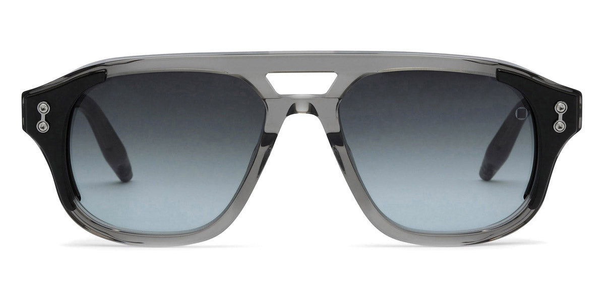 Akoni® Phoenix AKO Phoenix 517A 55 - Crystal Gray/ Black/Black Palladium / Dark Gray to Light Gray Sunglasses