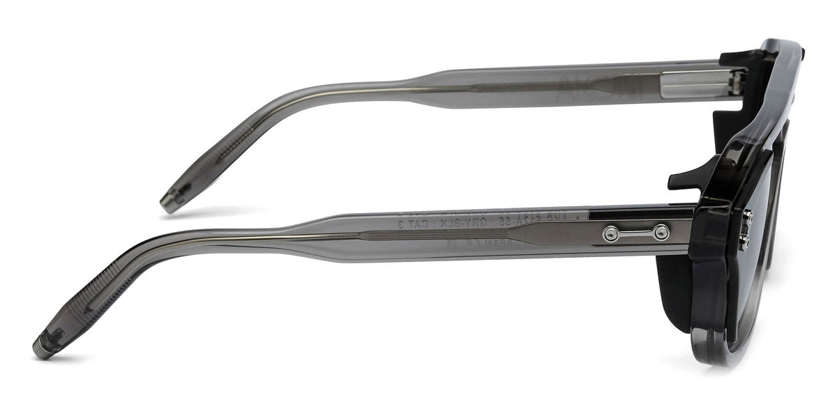 Akoni® Phoenix AKO Phoenix 517A 55 - Crystal Gray/ Black/Black Palladium / Dark Gray to Light Gray Sunglasses