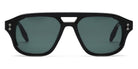 Akoni® Phoenix AKO Phoenix 517B 55 - Black/ Matte Black/Black Rhodium / Deep Emerald Green AR Sunglasses