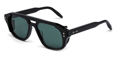 Akoni® Phoenix AKO Phoenix 517B 55 - Black/ Matte Black/Black Rhodium / Deep Emerald Green AR Sunglasses