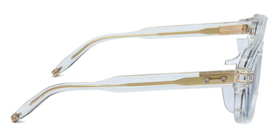 Akoni® Phoenix AKO Phoenix 517C 55 - Crystal Clear/Brushed 12k Gold/Machine Silver / Dusty Blue AR Sunglasses