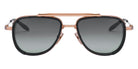 Akoni® Spitzer AKO Spitzer 525A 54 - Brushed Rose Gold/Matte Black / Dark Gray to Light Gray Sunglasses