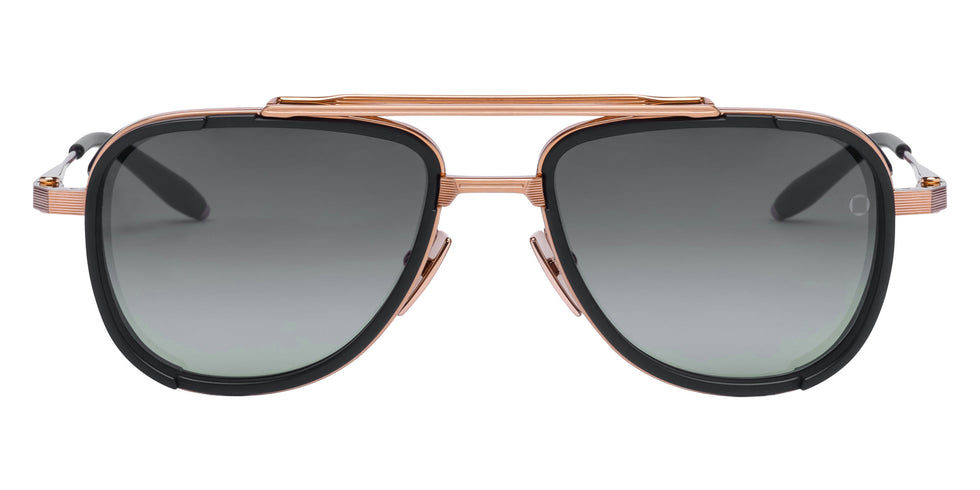 Akoni® Spitzer AKO Spitzer 525A 54 - Brushed Rose Gold/Matte Black / Dark Gray to Light Gray Sunglasses