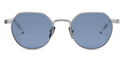 Akoni® Themis AKO Themis 522C 50 - Brushed Silver/Crystal Clear / Dusty Blue AR Sunglasses