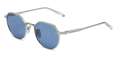 Akoni® Themis AKO Themis 522C 50 - Brushed Silver/Crystal Clear / Dusty Blue AR Sunglasses