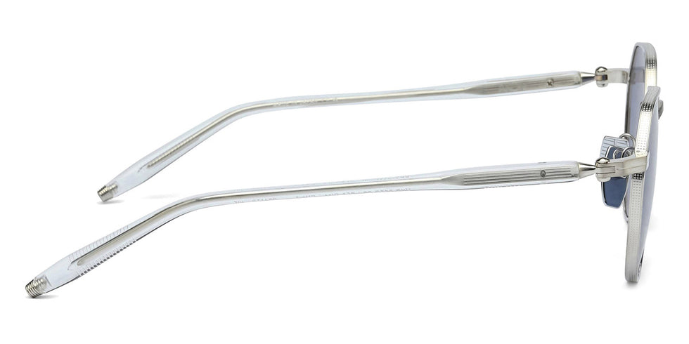 Akoni® Themis AKO Themis 522C 50 - Brushed Silver/Crystal Clear / Dusty Blue AR Sunglasses